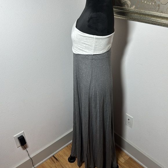 GAP 4 in One Charcoal gray color block strapless Sz L multipurpose dress - Picture 5 of 10